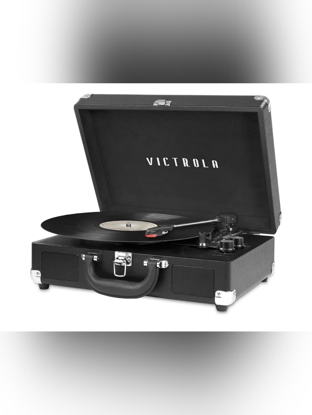 Victrola Journey Bluetooth Portable Suitcase Record Player with Built-in Speaker